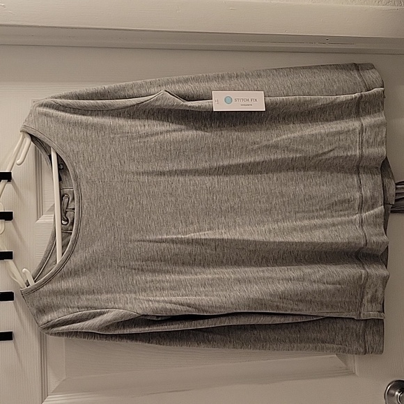 NWT | PINK CLOVER | Alberta Lace Up Back Knit Top - Picture 2 of 6